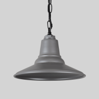 Silver Warehouse Shade on Chain Hung