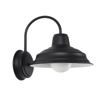 Modern Wall Light in Black Ace with LED Bulb