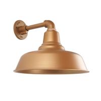 Hamptons and Queenslander Copper Wall Light with Straight Arm.