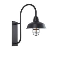 30cm Austin Caged Ranch Wall Light in Black Ace
